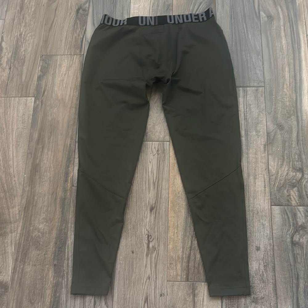 Under Armour Men's Army Green Cold Gear Tights - Picture 3 of 3